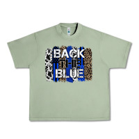 Oil Green back the blue brushstroke Urban Heavy Tee - Zillion Design Studio