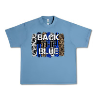 Pebble Blue back the blue brushstroke Urban Heavy Tee - Zillion Design Studio
