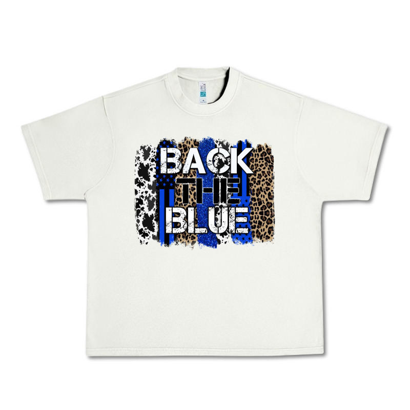 Back The Blue Brushstroke Urban Heavy Tee by Zillion Design Studio | Teevron