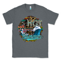 Charcoal Heather hot mom summer Classic Tee - SublimationCraftShop