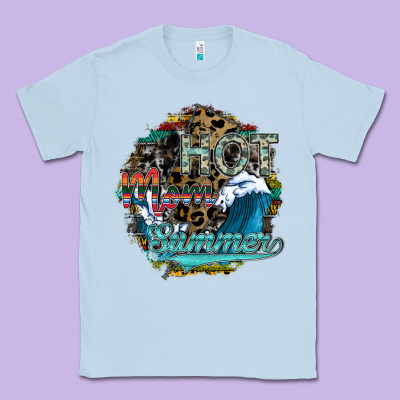 Hot Mom Summer Classic Tee Designed By Sublimationcraftshop