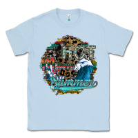 Dusty Blue hot mom summer Classic Tee - SublimationCraftShop