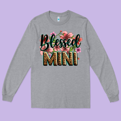 Flowers Blessed Mini Long Sleeve Tee Designed By Zillion Design Studio