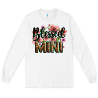 White flowers blessed mini Long Sleeve Tee - Zillion Design Studio