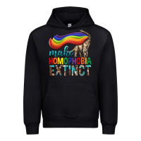 Black Lgbtq Make Homophobia Extinct Urban Hoodie - BundleAndBundleShop