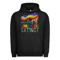 Pigment Black Lgbtq Make Homophobia Extinct Urban Hoodie - BundleAndBundleShop