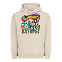Pigment French Oak Lgbtq Make Homophobia Extinct Urban Hoodie - BundleAndBundleShop