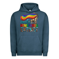 Pigment Midnight Navy Lgbtq Make Homophobia Extinct Urban Hoodie - BundleAndBundleShop