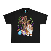 Black Easter bunny and floral cross Urban Heavy Tee - RanaPortraitStore