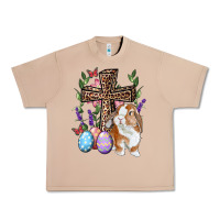 Burro Easter bunny and floral cross Urban Heavy Tee - RanaPortraitStore