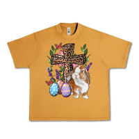 Peanut Butter Easter bunny and floral cross Urban Heavy Tee - RanaPortraitStore