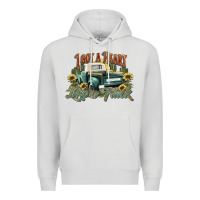 Dove Grey i got a heart like a truck western sunflower Premium Hoodie - NancyCooperArtShop