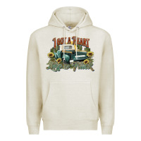 Oatmeal Heather i got a heart like a truck western sunflower Premium Hoodie - NancyCooperArtShop