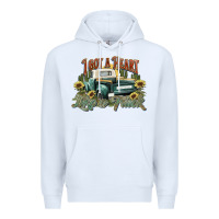 White i got a heart like a truck western sunflower Premium Hoodie - NancyCooperArtShop