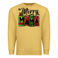 Antique Gold merry mama Christmas Premium Sweatshirt - Jasminsmagicworld