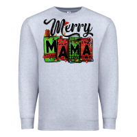 Heather Grey merry mama Christmas Premium Sweatshirt - Jasminsmagicworld
