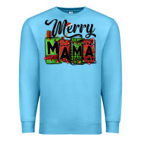 Ocean Blue merry mama Christmas Premium Sweatshirt - Jasminsmagicworld