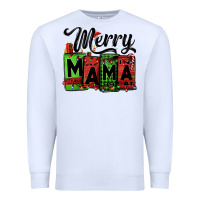 White merry mama Christmas Premium Sweatshirt - Jasminsmagicworld