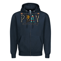 Navy pray whithout crasing Zipper Hoodie - CowhideDigitalArt