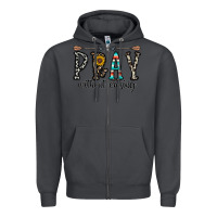 Smoke pray whithout crasing Zipper Hoodie - CowhideDigitalArt