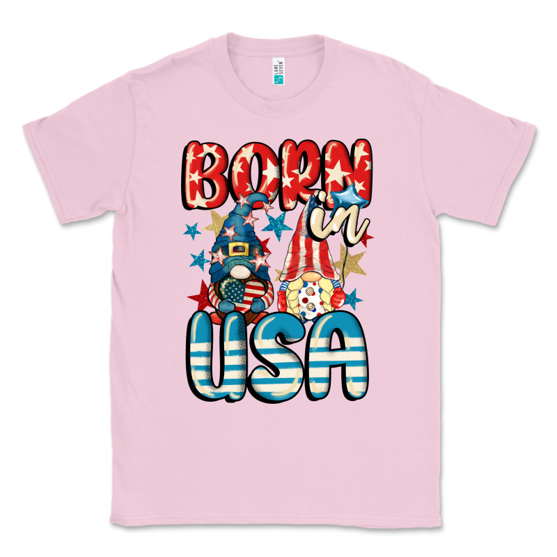 Born In Usa Gnomes 4th Of July Classic Tee by CowGirlArtShop | Teevron