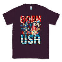 Plum Born in USA gnomes 4th of July Classic Tee - CowGirlArtShop
