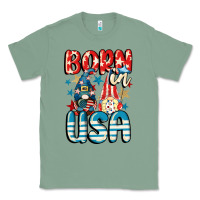 Sage Born in USA gnomes 4th of July Classic Tee - CowGirlArtShop