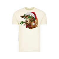 Vintage Arctic Christmas Glasses Goat Vintage Tee - RanaPortraitStore