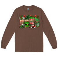 Chestnut christmas tractor coffee cups Long Sleeve Tee - texasbilliewilder
