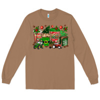 Toasted Coconut christmas tractor coffee cups Long Sleeve Tee - texasbilliewilder