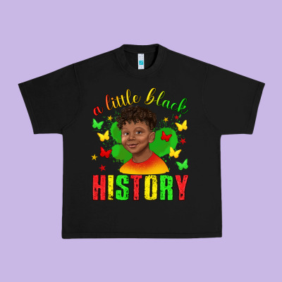 Urban Heavy Tee a little black history with boy juneteenth