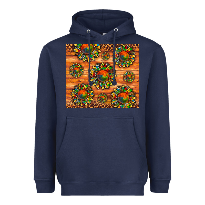Autism Awareness Cowhide Leopard Sunflower Heavyweight Hoodie by Artiststas | Teevron