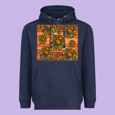 Autism Awareness Cowhide Leopard Sunflower Heavyweight Hoodie Designed By Artiststas