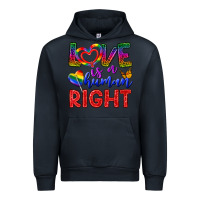 Navy Love İs a Human Right Urban Hoodie - BundleAndBundleShop