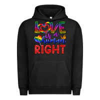 Pigment Black Love İs a Human Right Urban Hoodie - BundleAndBundleShop