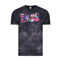 Cloud Black nail hustler coffee cups Vintage Tee - texasbilliewilder