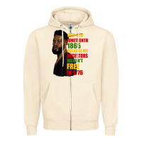 Sandshell juneteenth 1885 because my ancestors weren't free in 1776 black man Zipper Hoodie - HRA Design Shop