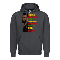 Smoke juneteenth 1885 because my ancestors weren't free in 1776 black man Zipper Hoodie - HRA Design Shop