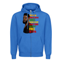 True Royal juneteenth 1885 because my ancestors weren't free in 1776 black man Zipper Hoodie - HRA Design Shop