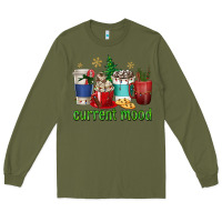 Army Green coffee cups current mood Long Sleeve Tee - texasbilliewilder
