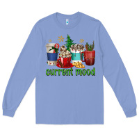 Colony Blue coffee cups current mood Long Sleeve Tee - texasbilliewilder