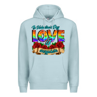 Blue Mist in valentines day love is everywhere Premium Hoodie - AdoDesignShop