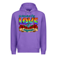 Purple in valentines day love is everywhere Premium Hoodie - AdoDesignShop