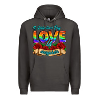 Smoke in valentines day love is everywhere Premium Hoodie - AdoDesignShop