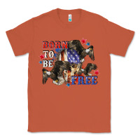 Copper Born to be free 4th of july Classic Tee - CowGirlArtShop
