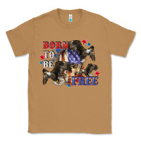 Toasted Coconut Born to be free 4th of july Classic Tee - CowGirlArtShop