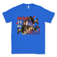 True Royal Born to be free 4th of july Classic Tee - CowGirlArtShop