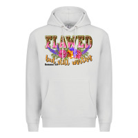 Dove Grey flawed but still worthy romans 5 8 Premium Hoodie - NancyCooperArtShop