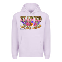 Lilac flawed but still worthy romans 5 8 Premium Hoodie - NancyCooperArtShop
