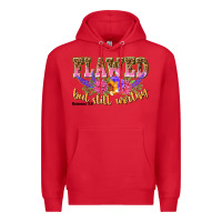 Red flawed but still worthy romans 5 8 Premium Hoodie - NancyCooperArtShop